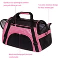 thumbnail image 4 of Pet Carrier Soft-Sided Carriers for Cat Carriers Dog Carrier for Small Medium Cats Dogs Puppies Pet Carrier Airline Approved up to 15 Lbs Cat Dog Pet Travel Carrier (Medium,Pink), 4 of 6