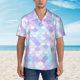 thumbnail image 2 of Fotbe Rainbow Scales Camisa Hawaiana para Hombre Unisex – Camisa Casual de Verano con Botones de Manga Corta de Algodón y Lino,X-Large, 2 of 7