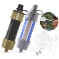 thumbnail image 1 of 2 PCS Outdoor Water Filter Straw Water Filtration System Water Purifier for Emergency Preparedness Camping Traveling Backpacking, 1 of 7