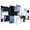 Blue, variant on ZHONGYUTONG Abstract Wall Art 5 Piece Canvas Prints Black White and Gray Green Wall Decor Modern Living Room Bedroom Office Home Decor Framed (8x14inx2pcs 8x18inx2pcs 8x22inx1pcs)