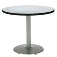 thumbnail image 2 of KFI Studios Mode Round 3' Dining Table Set, Grey Nebula, 4 Light Grey KOOL Chairs, 2 of 3