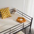 thumbnail image 6 of Hassch Twin Over Twin Size Bunk Bed with Inclined Ladder, Metal Bed Frame with Built-in Ladder for Bedroom, Space Saving, Black, 6 of 8