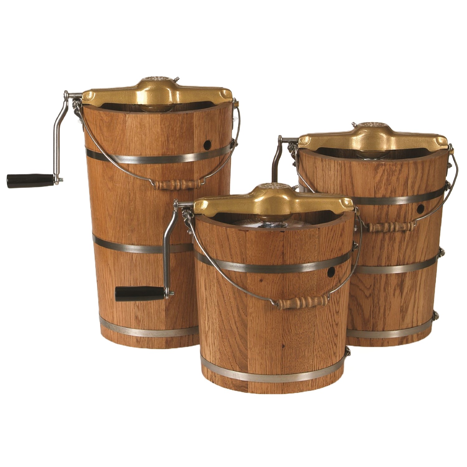 Lehman's Manual Ice Cream Maker Make Your Own Homemade Ice Cream, Hand Crank with Stainless