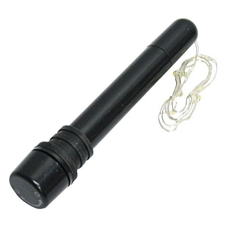 Autumn Fall Wine Bottle Stoppers - Gerson 93246 - Black LED Wine Bottle Stopper (5.2