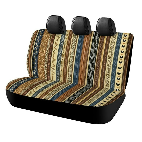 Bohemia Car Rear Seat Cover, Suitable for Automobiles SUV、 General Motors Back Seat Protectors for Cars, Trucks