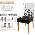 thumbnail image 6 of Conpaxye Stretch Fabric 4-Piece Polyester Dining Chair Slipcover, 08.halloween-01, 6 of 6