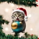 thumbnail image 4 of Navidad Lindo Gato Adornos Acrílico Coche Decoraciones (C), 4 of 9
