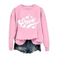 thumbnail image 5 of Sweatshirt for Women Perfect For Daily Wear or Loungewear! The Best Choice for Valentine's DayXL Pink Valentine's Day Sweatshirt, 5 of 6