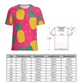 thumbnail image 2 of Lunarable Pineapple T Shirts Basic T-Shirt Short Sleeve Ladies Tee Shirt Summer Graphic Clothing, 2 of 6
