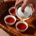 thumbnail image 5 of Porcelain Chinese Gongfu Tea Sets for Adults Portable Kungfu Teapot and Cup Set Small Ceramic Tea Party Set Travel Teaset with Lid for Home Gifting Outdoor and Office (White), 5 of 16