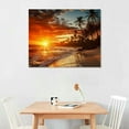 thumbnail image 3 of PIKWEEK  Beach Pictures Ocean Canvas Wall Art, Sunset Tropical Wall Art for Living Room Bathroom Wall Decor, 3 of 5