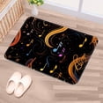 thumbnail image 5 of Note Polyester Non-Slip Machine Washable Bath Rug Door Carpet Chair Rug, 5 of 6