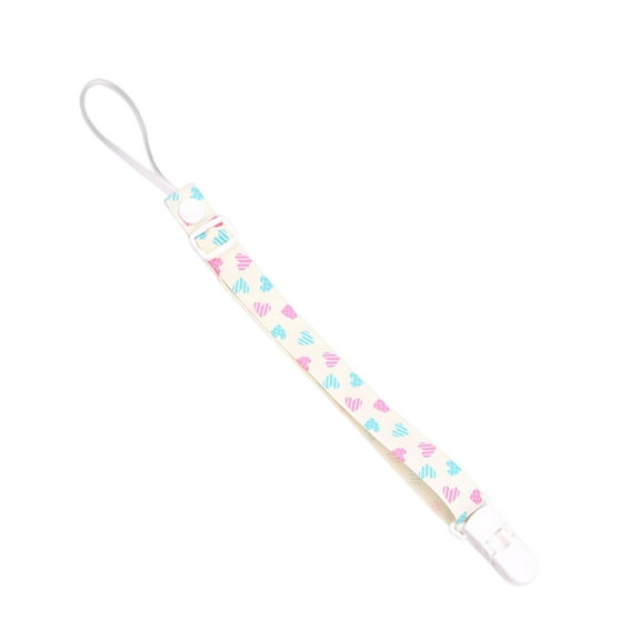 Polyester Pacifier Clips - 7pcs Set, Washable & Adjustable Buckle - Universal Leash for Baby Pacifiers/Toys