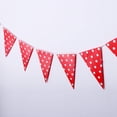 thumbnail image 3 of Ola Punto Hugo Banderín Decoración colgante de Papel rojo para cumpleaños, 3 of 8