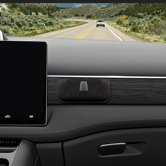 EGNMCR Sac de Rangement Multifonctionnel pour Cartes de Billets et Téléphones Portables, Boîte de Rangement pour Accoudoir de Voiture, Boîte de Rangement pour Voiture, Boîte Divers pour Voiture, Boîte de Rangement en Fourrure pour Voiture