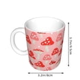 thumbnail image 2 of Yiaed Cute Mushroom1 Print Ceramics Coffee,Large Handle Design,Extra Large Tea and Coffee Cup for Office and Home Mugs, 2 of 6
