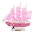 thumbnail image 2 of 1Pc Wooden Sailboat Crafts Ship Model Sailing Boat Decor Home Ornament, 2 of 9