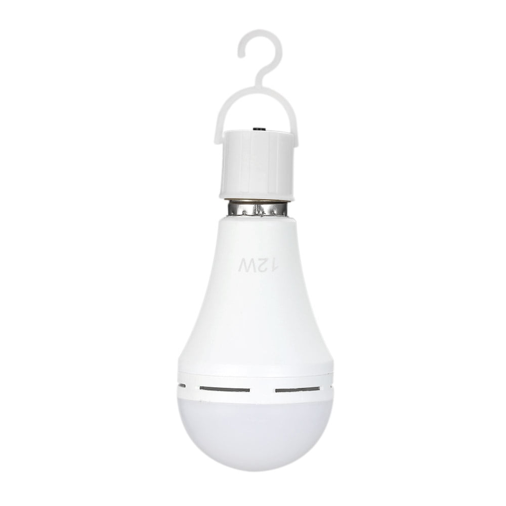 2 Pcs AC100~240V E26/E27 6W Rechargeable Emergency LED Light Bulbs 