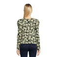 thumbnail image 3 of Self Esteem Juniors Cinch Front Top with Long Puff Sleeves, 3 of 5