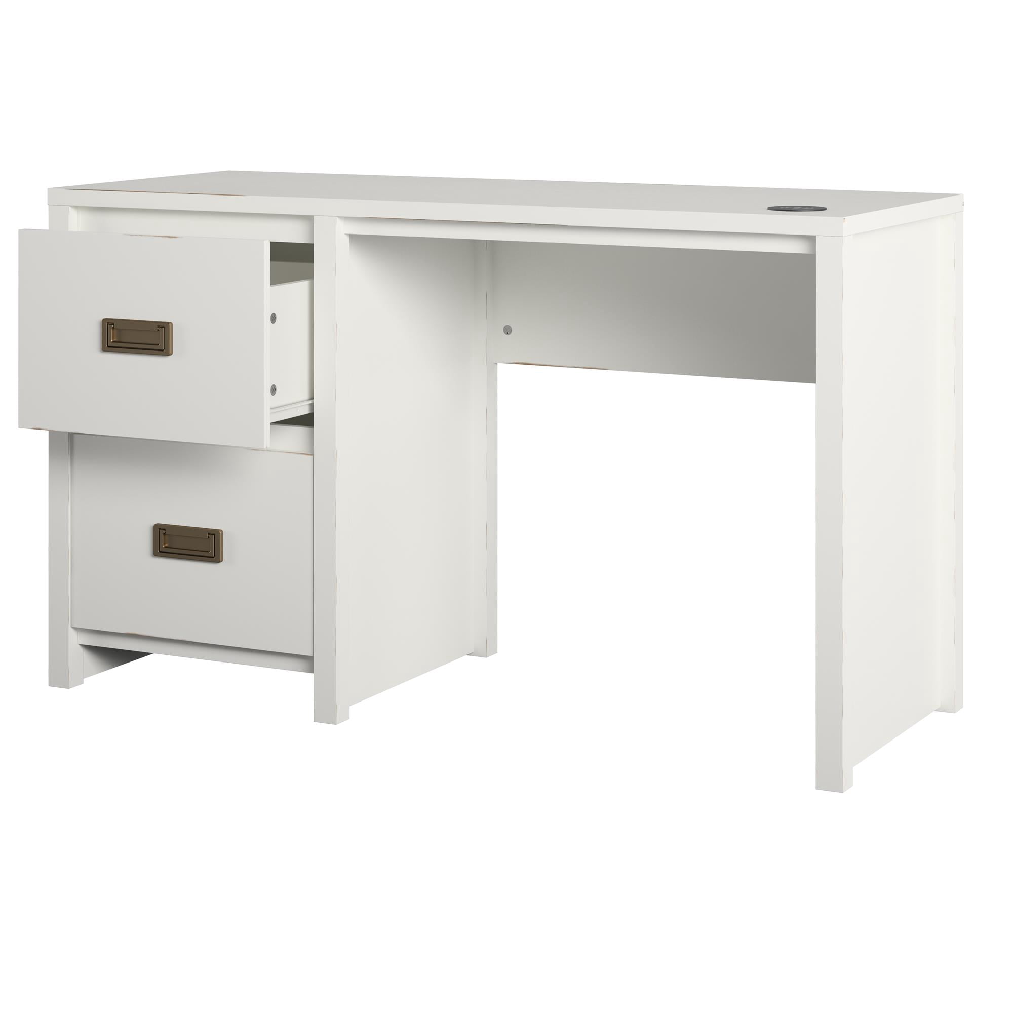Little Seeds Monarch Hill Haven White Single Pedestal Kids Desk