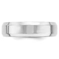 thumbnail image 6 of Auriga Fine Jewelry 14K White Gold 6mm Beveled Edge Men's Wedding Band Size 9, 6 of 7
