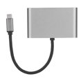 thumbnail image 3 of Adaptador tipo C a PD, adaptador tipo C a HDMI Estación de acoplamiento convertidor de cable de pantalla grande HD para oficina móvil para teclado y ratónMovies Fyydes Descripción de la referencia, 3 of 6