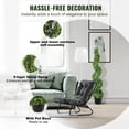 thumbnail image 5 of KFFKFF Set of 2 Artificial Spiral Boxwood Topiary Plants, 122cm Tall, Decorative Green Plants with Plastic PE and Iron Construction, Includes 10 Replacement Leaves, 5 of 8