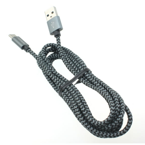 For Moto G Stylus 5G (2023) Type-C 6ft USB Cable - Charger Cord Power Wire USB-C Long Braided for Motorola Moto G Stylus 5G (2023) Phone