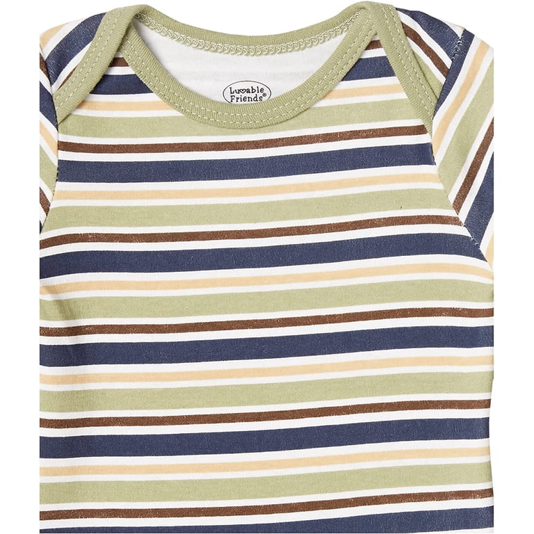 Luvable Friends Baby Boy Long-Sleeve Bodysuits 5-Pack photo 4