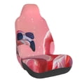 thumbnail image 1 of Wukai Cool Flamingos Sunglasses Scene Full Set Car Seat Covers with Soft Padding Universal Auto Front Seats Protector and Cushion Mat, 1 of 5