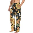 thumbnail image 2 of Sigee Mushrooms Honeycomb Print Men's Pajama Pants - Soft Lounge Sleep Bottoms with Elastic Waistband and Pockets-XX-Large, 2 of 9