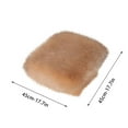 thumbnail image 3 of Back to School Savings! ESULOMP Winter Automobile Fleece Cushion Backless Seat Cushion Thickened Single Piece Small Cushion Car Cushion Rose Gold, 45 x 45cm, 3 of 5