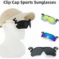 thumbnail image 5 of Polarized Clip Cap Fishing Sunglasses, Cap Clip Sunglasses, Clip on Hat Polarized Sunglasses for Men Fishing Biking Hiking Golf Tennis Eyewear（Yellow）, 5 of 7