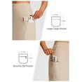 thumbnail image 4 of BALEAF Women's Skorts Skirts Hiking Cargo Skorts Pockets 19" Knee Length Long Athletic Quick Dry Skirts UPF 50 Beige L, 4 of 7