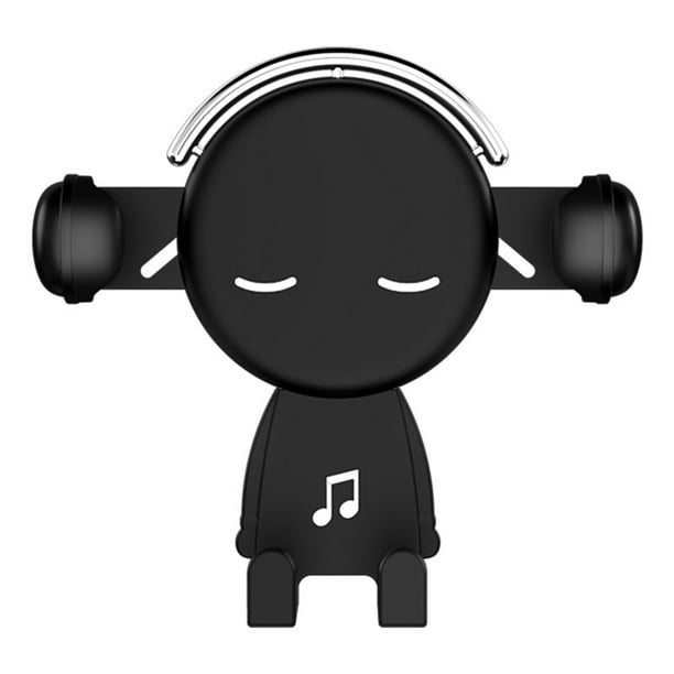 Soporte para teléfono con salida de aire para coche, soporte Universal para teléfono móvil para todos los automóviles, teléfonos inteligentes, color negro Jadeshay A