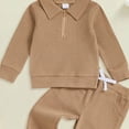 thumbnail image 4 of Gerichy Toddler Boy Clothes Fall Outfits Knit Collared Pullover Sweatshirt Pants Winter Clothing Boys 12 18 24 Months 2T 3T 4T 5T, 4 of 4