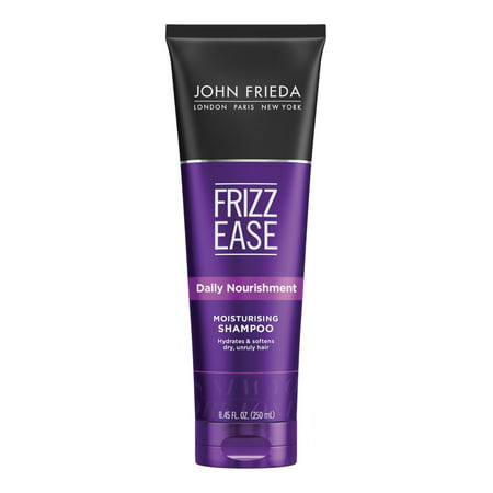 John Frieda Frizz Ease Daily Nourishment Shampoo, for Frizz-Prone Hair, Best for Curly, Wavy, and Thick Hair, 8.45 fl