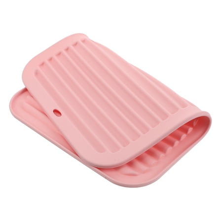 TABLZONE Silicone Heat Mat for Curling Iron and Hair Tools with Heat Protection and TravelFriendly Design, Pink