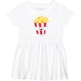 thumbnail image 3 of Inktastic Cute Kawaii Popcorn Girls Baby Dress, 3 of 5