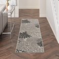 thumbnail image 3 of 2â€™ x 8â€™ Silver and Gray Indoor Outdoor Runner Rug, 3 of 5