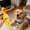 Yellow, variant on Emulsion Squeaky Chicken Dog Toys Funny Latex Screaming Interactive Pet Squawkers Cute Dog Gifts for Aggressive Chewers Birthday Gifts for Small Medium Large Pet(9 ", Blue Dot)