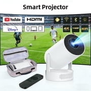 HY300 Ultra Mini Projector with 4K Support, 170 ANSI, Android 11, WiFi 6, Bluetooth 5.4, 210° Rotation, Auto Keystone Correction & 5W Speaker