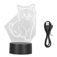 thumbnail image 4 of Ccdes 3D Light,3D Night Light,3D Cat Lamp 3D LED Adjustable Colors Soft Warm Light Safe Durable Easy Operation USB Or Battery 3D Night Light, 4 of 8