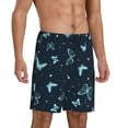 thumbnail image 2 of Gaeub Beautiful Butterflies Printed Men's Short Pajama Pants, Lightweight Lounge & Sleep Bottoms Keep You Cool - Large, 2 of 9