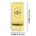 thumbnail image 2 of Stainless Steel Sacred Geometry Vesica Piscis Classic Slim Money Clip Credit Card Holder, 2 of 2