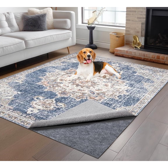 Non-Slip Waterproof Rug Pad 8 ft x 10 ft Rectangular 1/8 in Thick