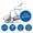 Blue & White, variant on Darling Souvenir Candy Chocolate Labels Hanukkah Jewish Stickers Pack of 190 Pcs-Blue & White