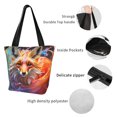 thumbnail image 4 of Disketp Color Splash Fox Portrait Bolsa de Hombro Casual para Mujer, Bolso Cruzado para Compras, Viajes y Uso Diario, 4 of 6