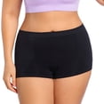 thumbnail image 2 of Xdegoge Slip Shorts for Women Under Dresses Plus Size Seamless Anti Chafing Boyshort Underwear Mid Rise Soft Stretch Panties Lounge Comfy Yoga Bike Shorts, 2 of 5