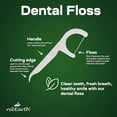 thumbnail image 2 of Compostable Dental Floss Picks 200 pack - Plant-based dental floss picks with tongue scraper mint flavor - Adult 2-in-1 natural dental floss and toothpicks biodegradable oral care, 2 of 4